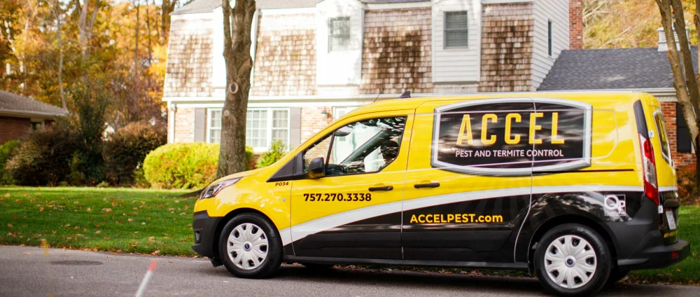 Accel van outside of home